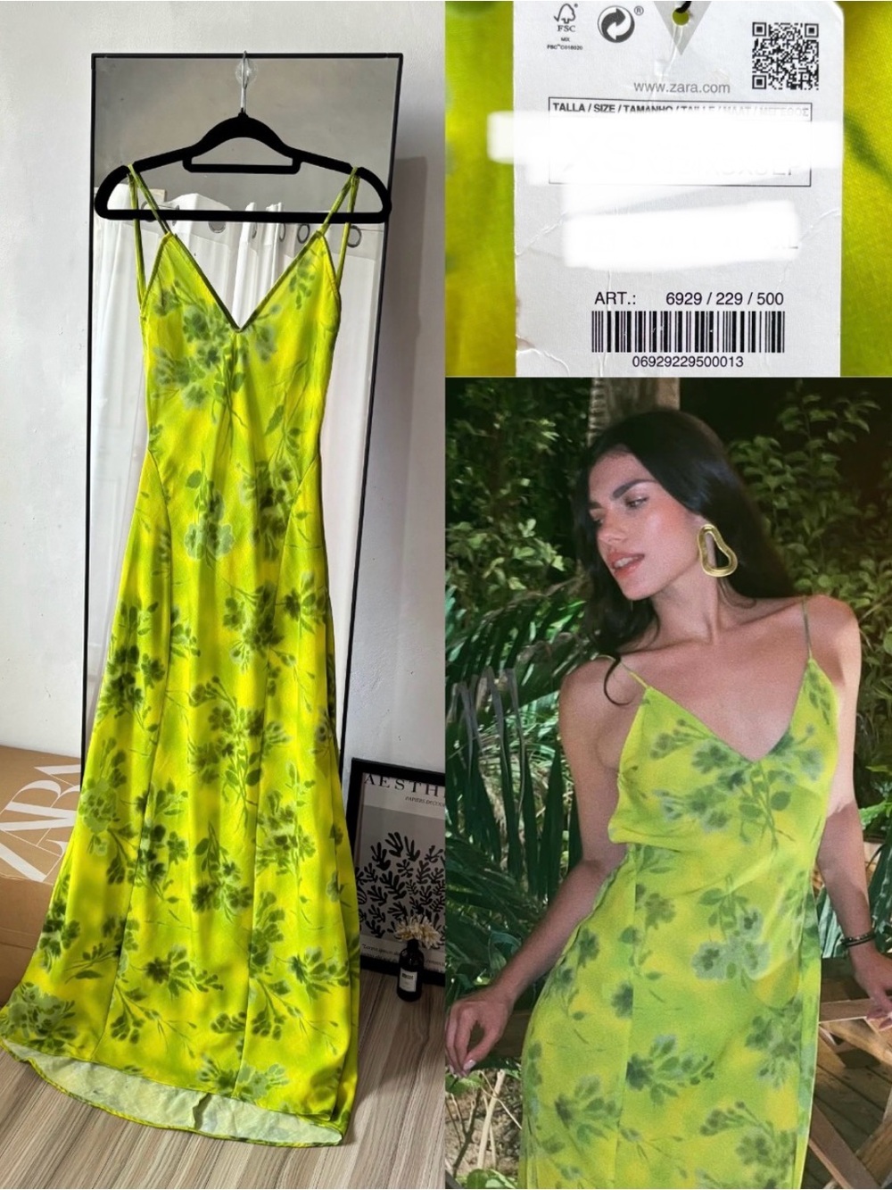 ZARA Printed Midi dress 6929/229